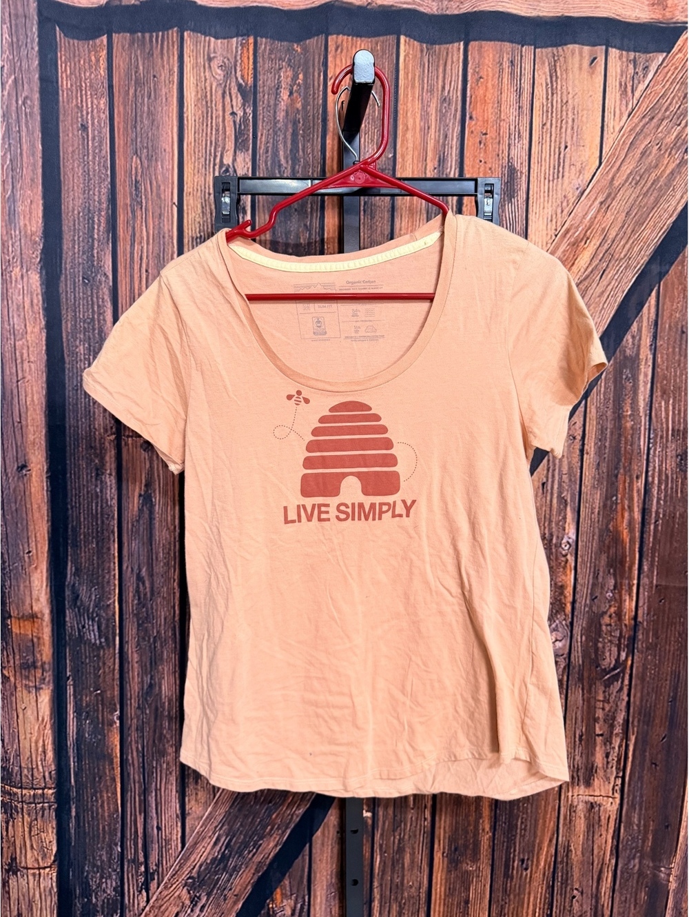 Patagonia Live Simply Organic Cotton T-Shirt, Medium Slim Fit
